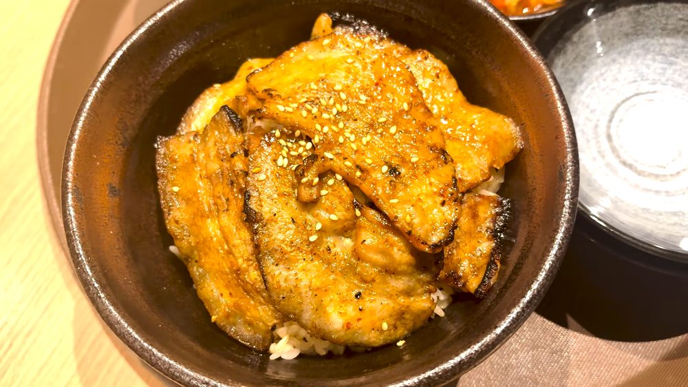 Buta-don, Hokkaido pork rice bowl, at 北海道マルハ酒場 御徒町二号店, Tokyo