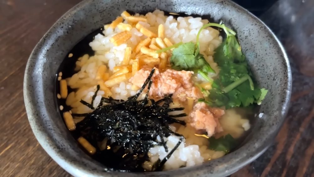 鮭のお茶漬け salmon ochazuke at 天空の月 渋谷 (Tenku no Tsuki Shibuya), Tokyo
