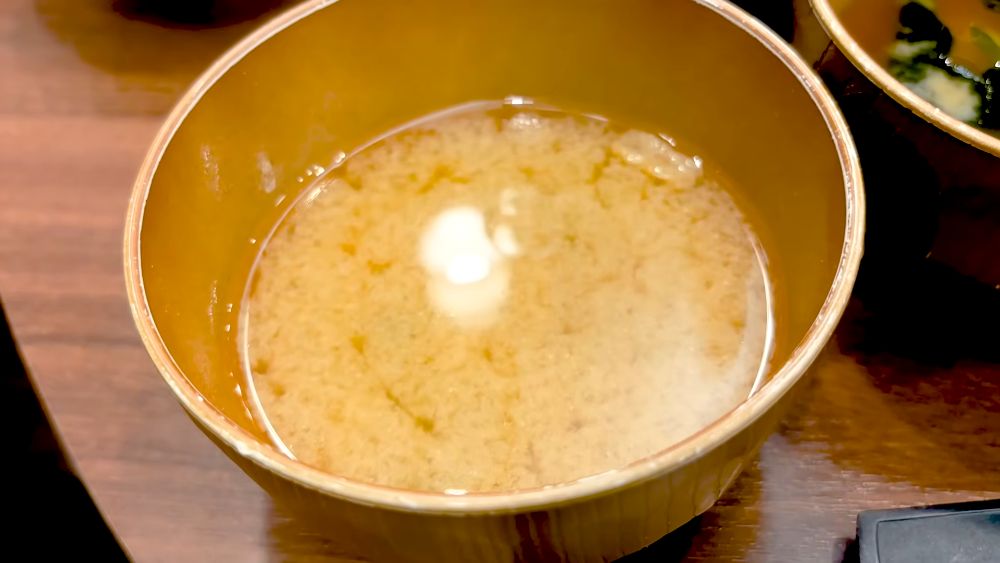 Miso soup - UOHIDE 都議会横丁 魚秀 新宿店, Tokyo