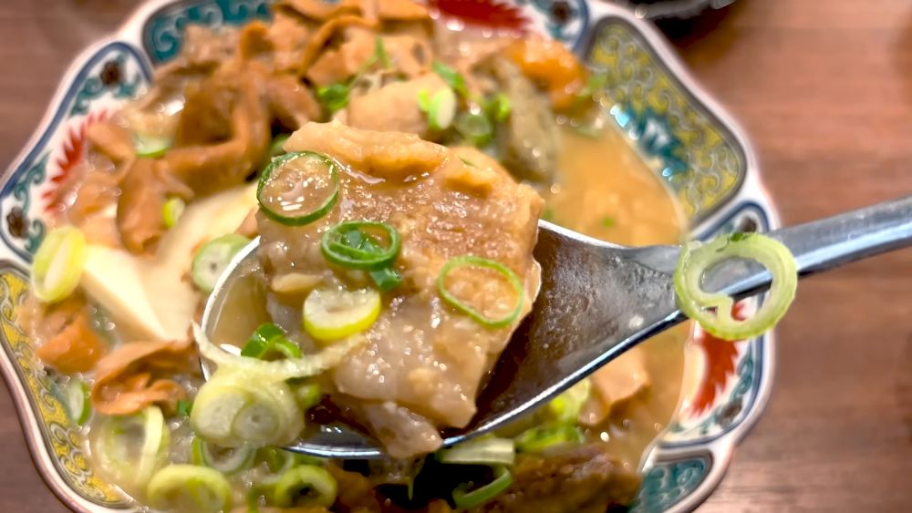 Miso-simmered beef motsuni stew - UOHIDE 都議会横丁 魚秀 新宿店, Tokyo